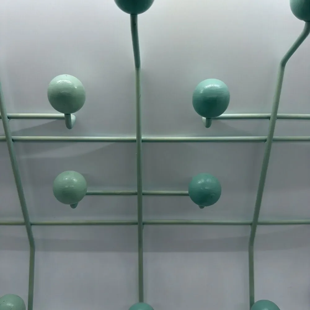 Mid-Century Modern Hangit Ball Hanger - Sea Foam Green- Inspired By Eames Sphere